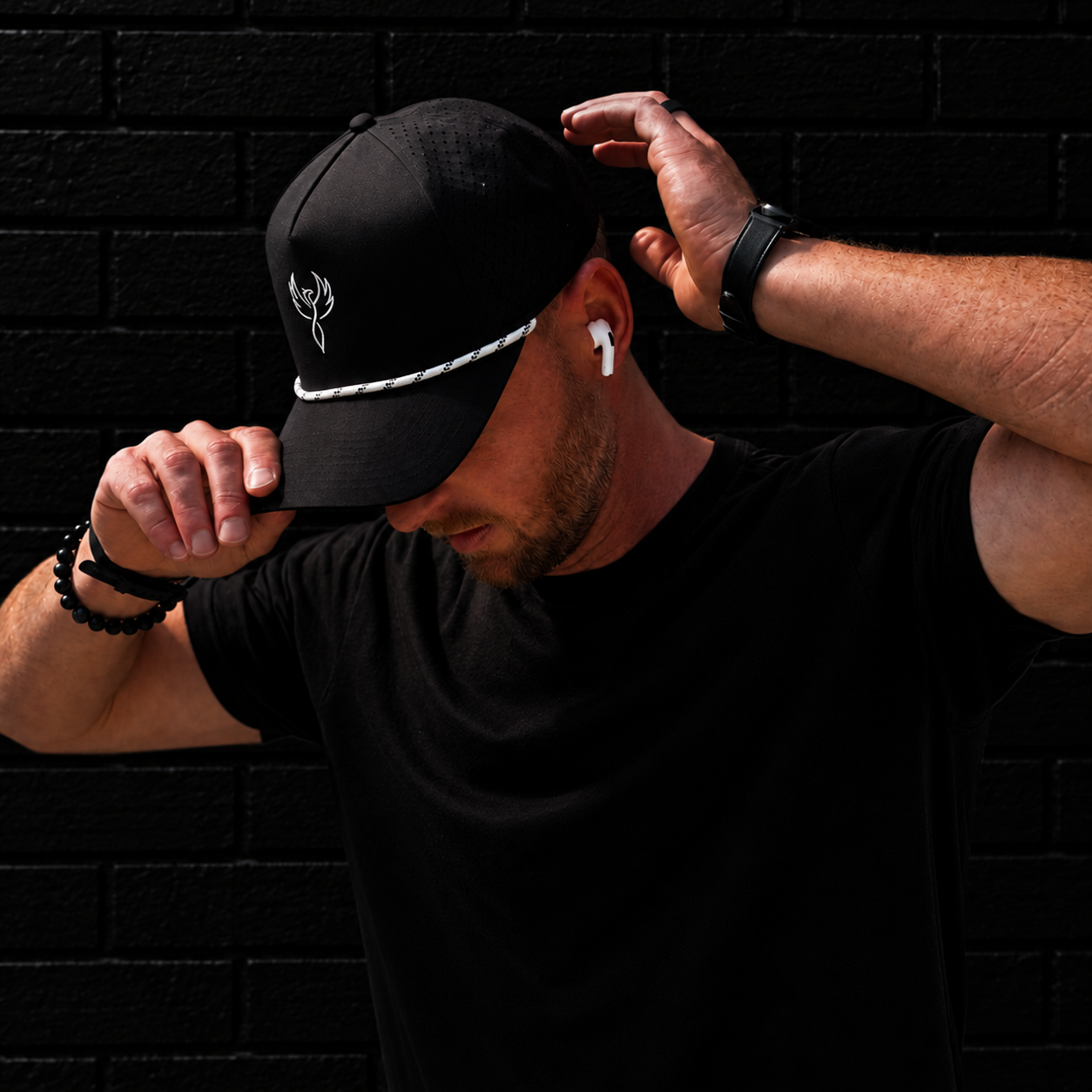 The AG/NS Rise Black Hat & Tee
