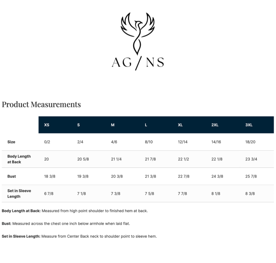 AG/NS THE STANDARD BOXY TEE